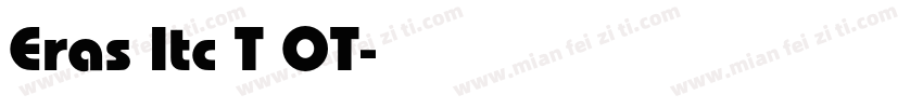 Eras Itc T OT字体转换